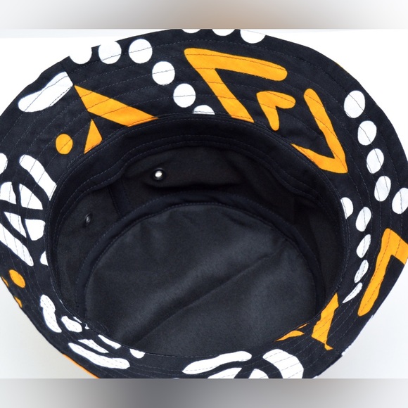 MoldHerMighty Accessories Bucket Hat African Print Black And White